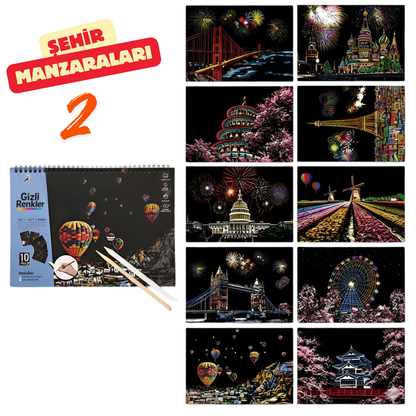 🏷️ Toptan Satış Fırsatı – Gizli Renkler Kazıma Defteri